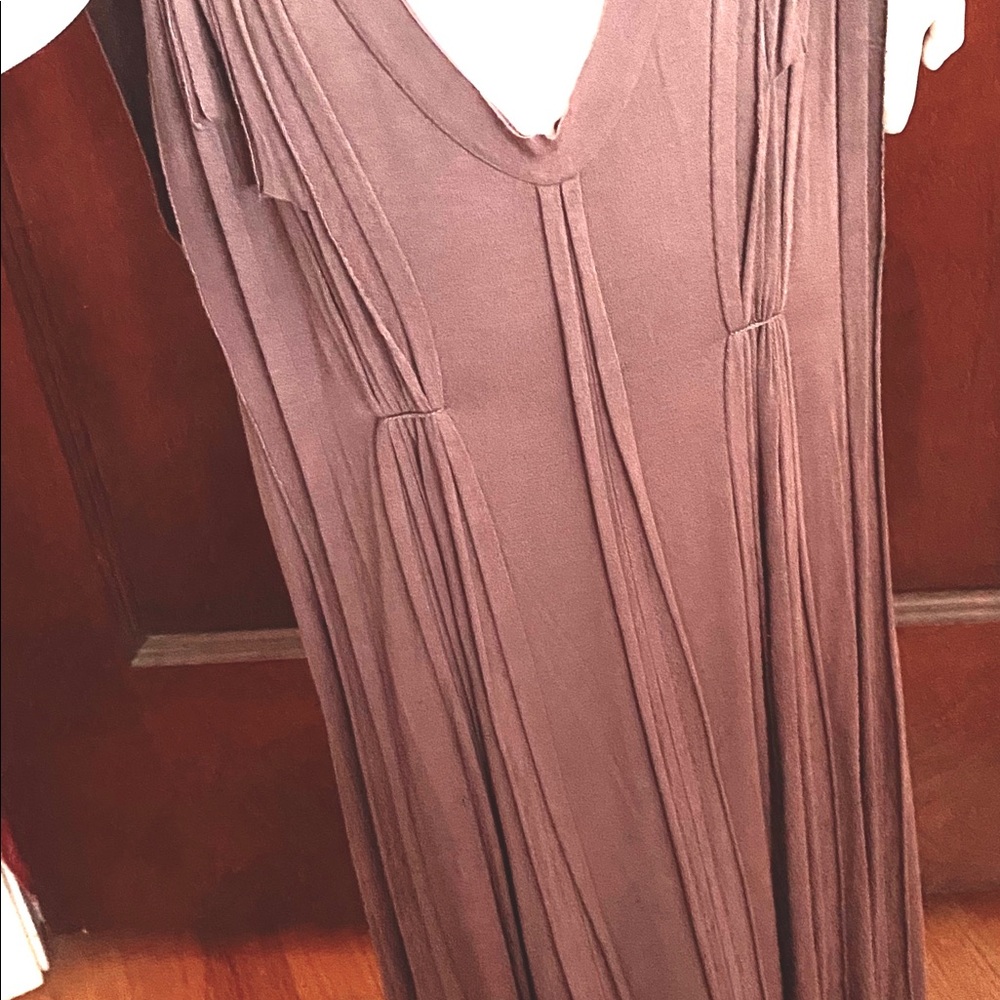 My Tribe Taupe Brown Jersey Dress (Daphne)